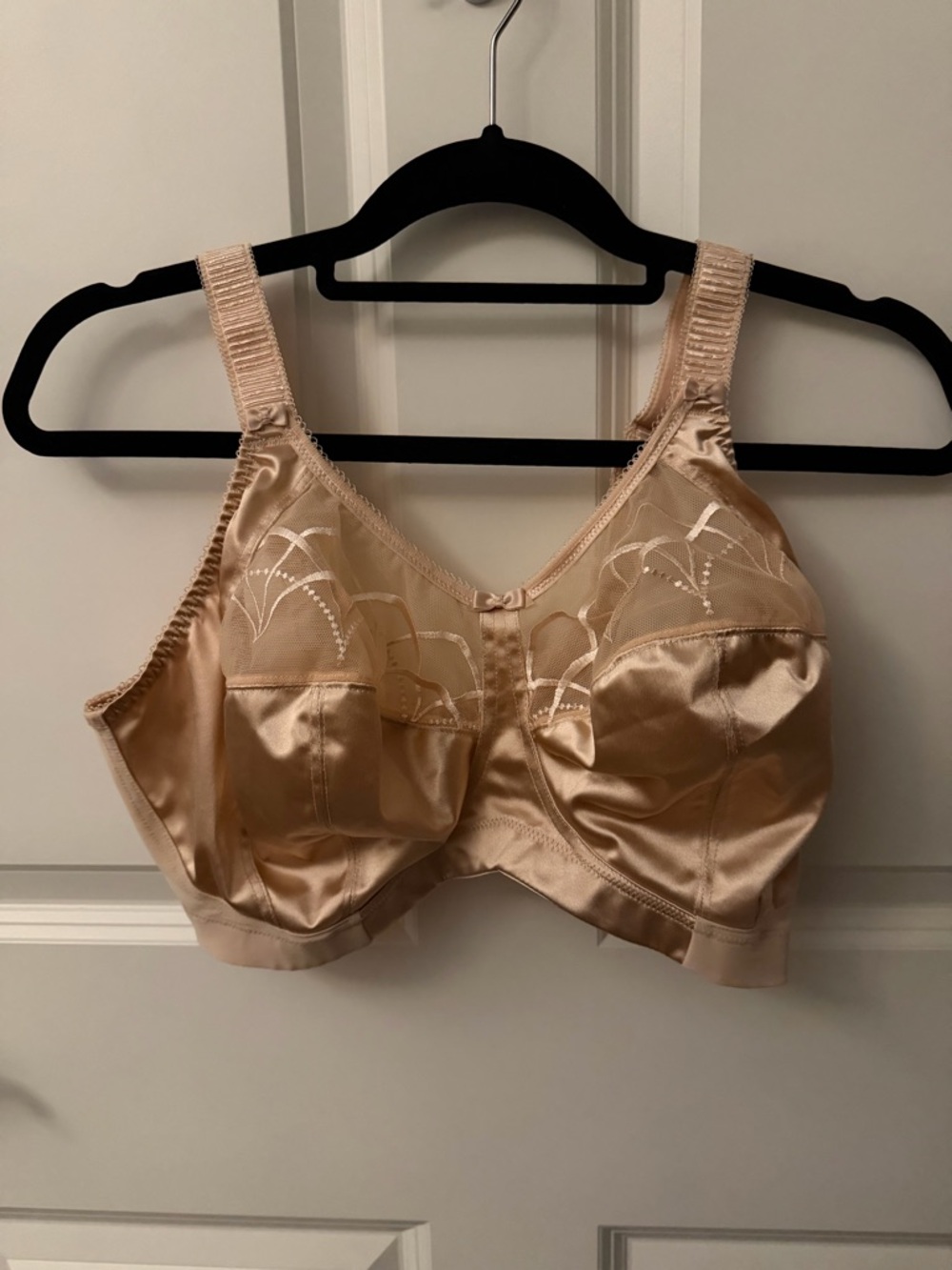 Elomi Cate Full Coverage Banded Bra EUC 36I Plus Size Soft Cup Beige EL4033
